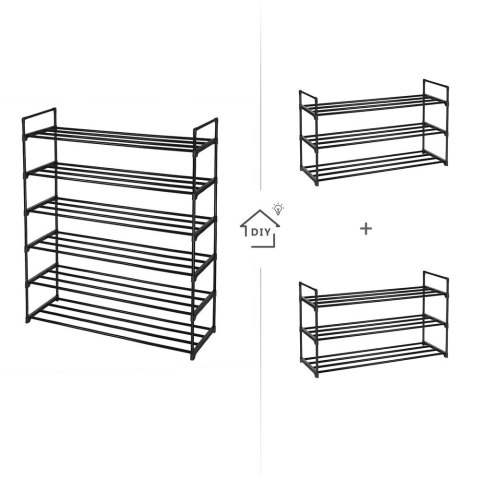 Organizer na buty z 3 półkami, 3 poziomy (30 x 92 x 54 cm)