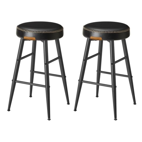 Echo Collection zestaw 2 stołków barowych krzesło barowe krzesło kuchenne sztuczna skóra 30 "wysoka kuchnia jadalnia łatwy monta