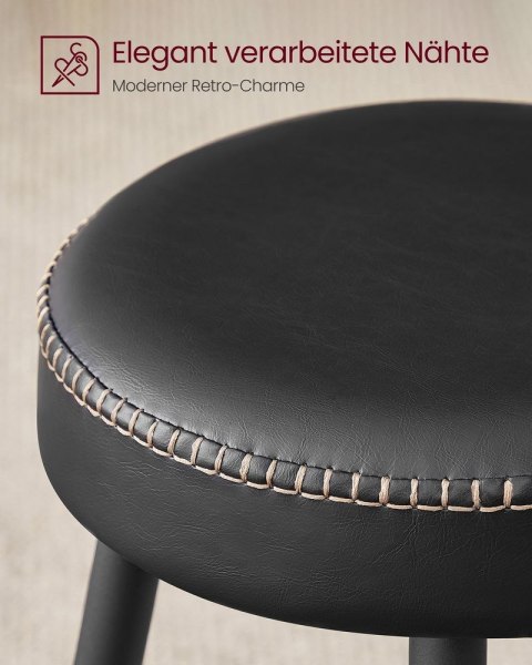 Echo Collection zestaw 2 stołków barowych krzesło barowe krzesło kuchenne sztuczna skóra 30 "wysoka kuchnia jadalnia łatwy monta