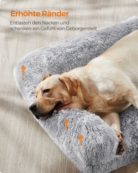 Legowisko dla psa FluffyHug ze zdejmowanym pokrowcem, XXL (122 x 85 x 24 cm)