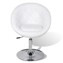  Krzesła barowe, 2 szt., białe, sztuczna skóra Lumarko!