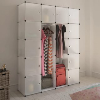  Szafa modułowa z 14 przegrodami, biała, 37 x 146 x 180,5 cm Lumarko!