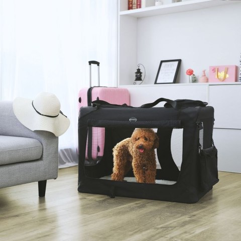 Torba do transportu zwierząt, Czarny, 91x63x63 cm