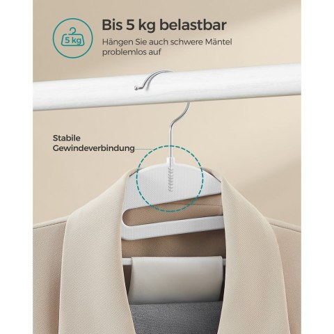 Zestaw 20 plastikowych wieszaków, wieszaki na ubrania
