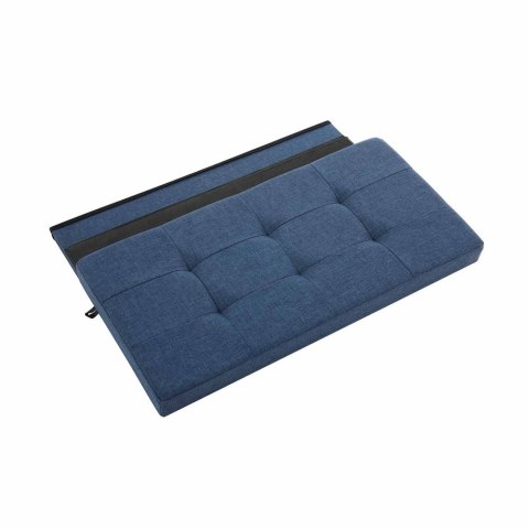 Ławka ze schowkiem, siedziskiem, stołkiem, schowkiem, podnóżkiem, składana, obciążenie do 300 kg, 80 l, 76 x 38 x 38 cm, imitacj