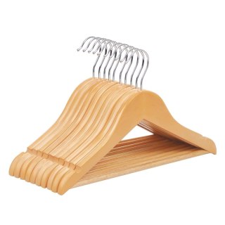 Wieszak na ubrania dziecięce wykonany z litego drewna 35 cm, Natura