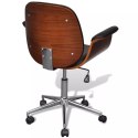  Fotel biurowy, gięte drewno i sztuczna skóra Lumarko!