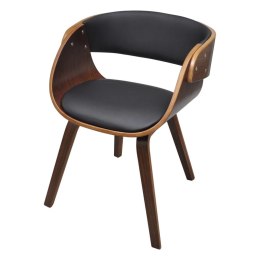 Lumarko Krzesło stołowe, gięte drewno i sztuczna skóra