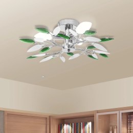 Lumarko Lampa sufitowa, 3 żarówki E14, zielono-biała
