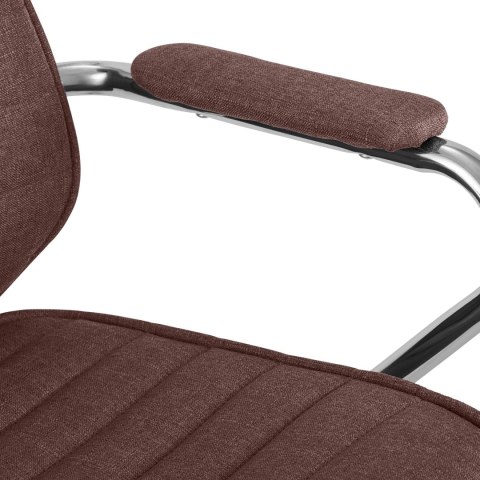 Fotel biurowy Rako brązowy, ergonomiczny, z regulacją
