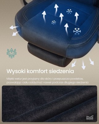 Toaletka z lustrem LED z oświetleniem i szufladami, PU, pianka, nylon