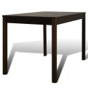  Drewniany zestaw jadalniany stół z 4 krzesłami, brązowy Lumarko!