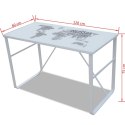  Prostokątne biurko z wzorem mapy Lumarko!