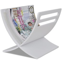  Drewniany stojak na gazety, biały