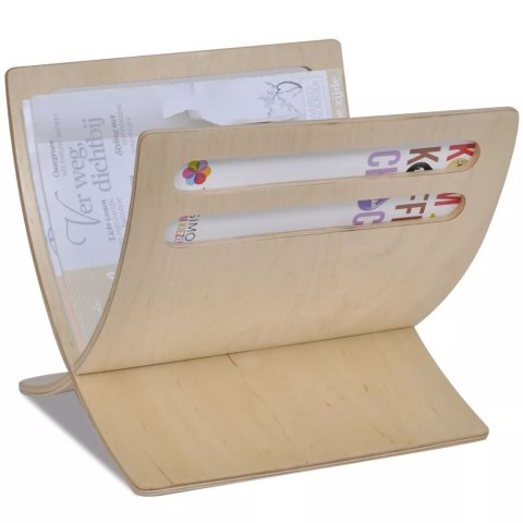  Drewniany stojak na gazety w naturalnym kolorze Lumarko!