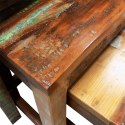  Zestaw 3 stolików wsuwanych pod siebie, lite drewno z odzysku Lumarko!