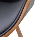  Krzesła stołowe, 2 szt., gięte drewno i sztuczna skóra Lumarko!