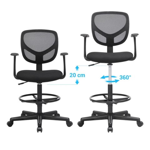 Ergonomiczne krzesło biurowe z podłokietnikami