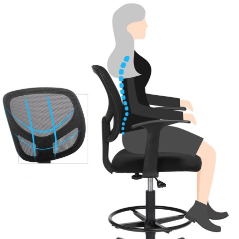 Ergonomiczne krzesło biurowe z podłokietnikami