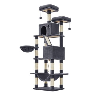 Drapak dla kota XL 206 cm, Szary dym
