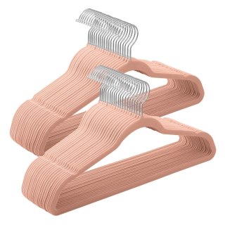 Aksamitne wieszaki na ubrania , zestaw 30 szt., wieszaki na kurtki z antypoślizgową powierzchnią, długość 42 cm, wieszaki na gar