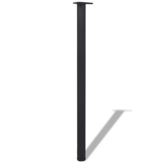  4 Nogi do stołu z regulacją wysokości 1100 mm Czarne Lumarko!