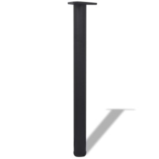  4 Nogi do stołu z regulacją wysokości 710 mm Czarne Lumarko!
