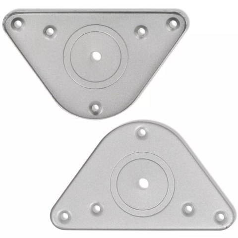  4 Nogi do stołu z regulacją wysokości 710 mm Nikiel Matowy Lumarko!