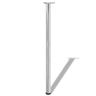  4 nogi do stołu z regulacją wysokości 1100 mm Chrom Lumarko!