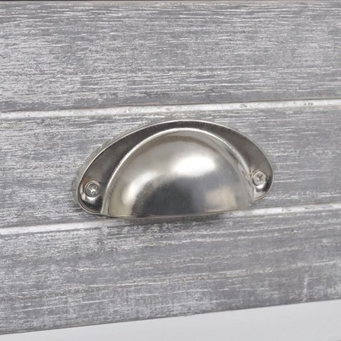  2 szafki nocne z 2 szufladami, szaro-białe Lumarko!