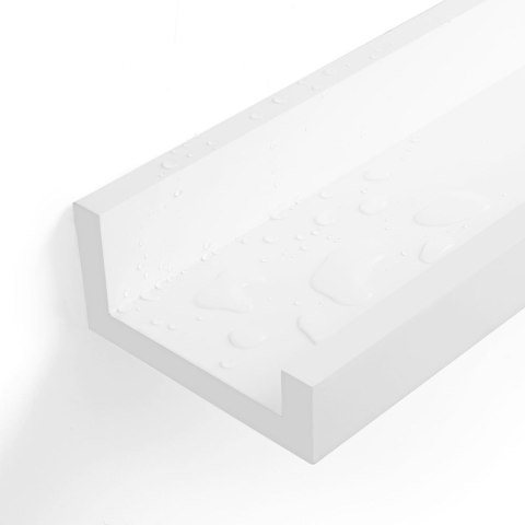 Półka ścienna 3 Pływające półki Półki na ramy i książki, 38 x 10 cm, MDF White LWS38WT