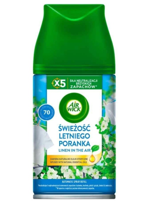 Air Wick Odświeżacz Zapas 250ml Świeżość Letniego Poranka
