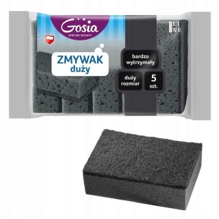 Gosia Zmywak Kuchenny Czarny Duży 5szt 9809..