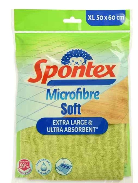 Spontex Ścierka Do Podłogi Microfibre Soft 50x60cm 44209