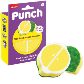 Vileda Zmywak Elastyczny Punch O Owocowym Zapachu Cytryny 182804..