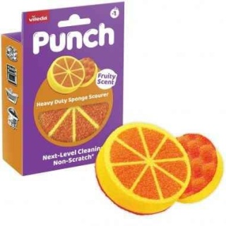 Vileda Zmywak Mocny Punch o owocowym zapachu pomarańczy 180758