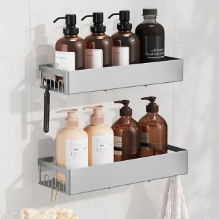 Półka pod Prysznic bez Wiercenia, 2 Sztuki, 31,5 x 12,5 x 5 cm