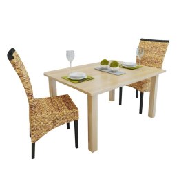  Krzesła stołowe, 2 szt., abaka i lite drewno mango Lumarko!