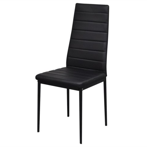  Zestaw mebli do jadalni - 7 elementów czarny Lumarko!