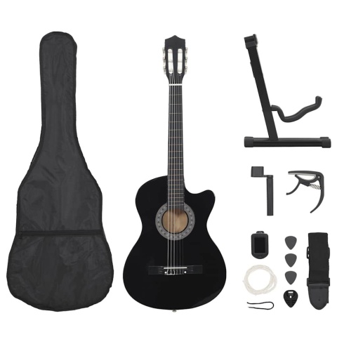  12-cz. zestaw z gitarą akustyczną z wycięciem, 6 strun, 38" Lumarko!