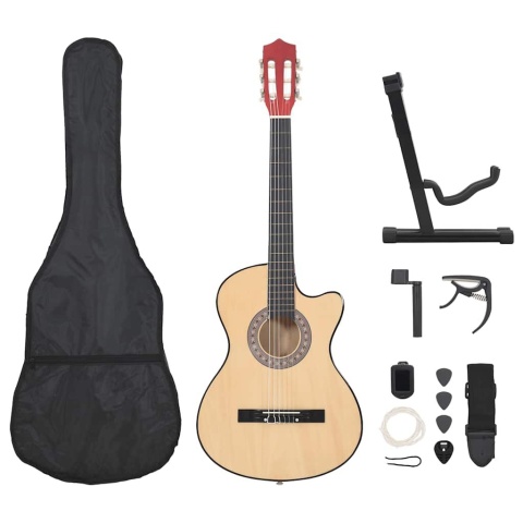  12-cz. zestaw z gitarą akustyczną z wycięciem, 6 strun, 38" Lumarko!