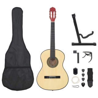  12-częściowy zestaw do nauki gry na gitarze klasycznej 4/4 39" Lumarko!