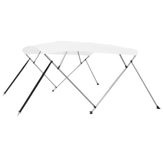  Bimini, daszek do łodzi, 4 pałąki, biały, 243x180x117 cm Lumarko!