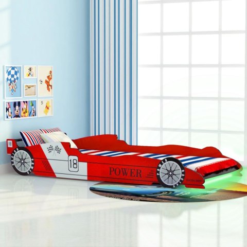  Łóżko dziecięce w kształcie samochodu, 90 x 200 cm, czerwone Lumarko!