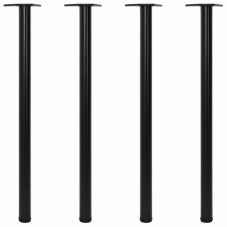  4 Nogi do stołu z regulacją wysokości 1100 mm Czarne Lumarko!