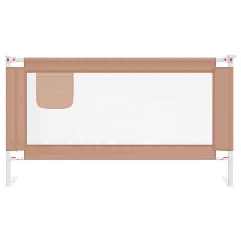  Barierka do łóżeczka dziecięcego, taupe, 150x25 cm, tkanina Lumarko!
