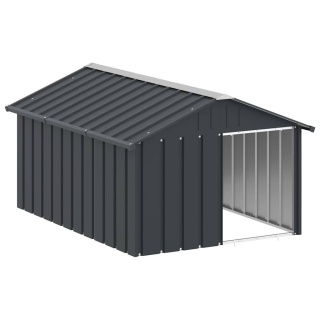  Buda dla psa, antracytowa, 116,5x153x81,5 cm, stal  Lumarko!