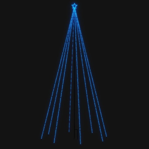  Choinka z lampek, wewn./zewn., 576 niebieskich diod LED, 3,6 m Lumarko!