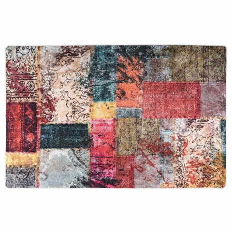  Dywan z możliwością prania, patchwork, 80x150 cm, kolorowy Lumarko!