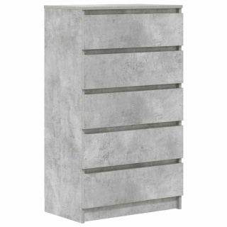  Komoda, szarość betonu, 60x36x103 cm, materiał drewnopochodny Lumarko!